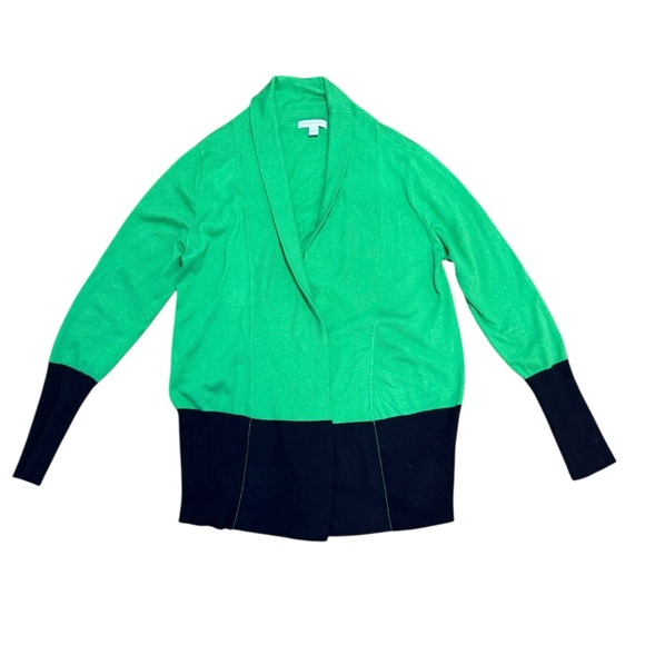 New York & Company Green & Blue Cardigan Sweater | Size M - Picture 7 of 9